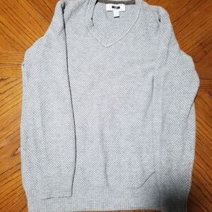 Joseph Abboud V-Neck Sweater in Gray